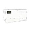 Fonowx Acrylic Spring Enclosure, Reptile Breeding Box, Ventilated Terrarium for Praying Mantises and Geckos, M Size, Single Grid view 1