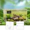 Fonowx Acrylic Spring Enclosure, Reptile Breeding Box, Ventilated Terrarium for Praying Mantises and Geckos, M Size, Single Grid view 2