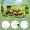 Fonowx Acrylic Spring Enclosure, Reptile Breeding Box, Ventilated Terrarium for Praying Mantises and Geckos, M Size, Single Grid view 4