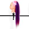 ARTOCT 26-Inch Hair Training Mannequin Head, High-Temperature-Resistant Fiber Salon Practice Head for Haircutting, Styling and Braiding Students (#1 Pink + Multicolor) view 4