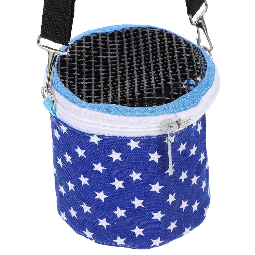 SEWACC Breathable Fabric Hamster Carrier Bag for Small Pets, Blue
