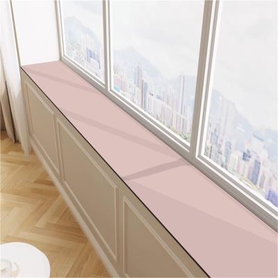 CHZFFD Custom-Cut Window Sill Mat, Solid Color, Soft Faux Leather, for Cats, Dogs and Plants, 200 x 50 cm