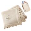 Joygoodta Baby Blanket, Swaddle Blanket, 28 x 35 in, Soft Knitted Cotton, Breathable, Khaki view 2