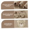 Joygoodta Baby Blanket, Swaddle Blanket, 28 x 35 in, Soft Knitted Cotton, Breathable, Khaki view 4
