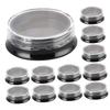 20-Piece 3 g Black Acrylic Containers with Lids view 1