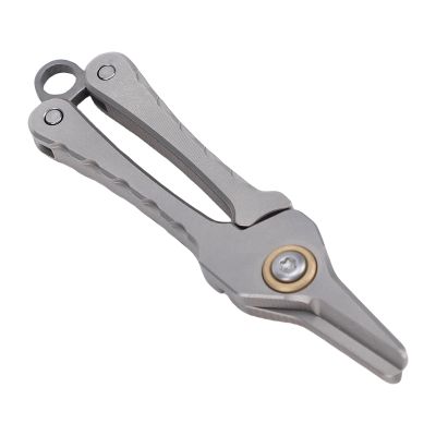 Odorkle Titanium Alloy Nose Hair Trimmer Scissors with Keychain