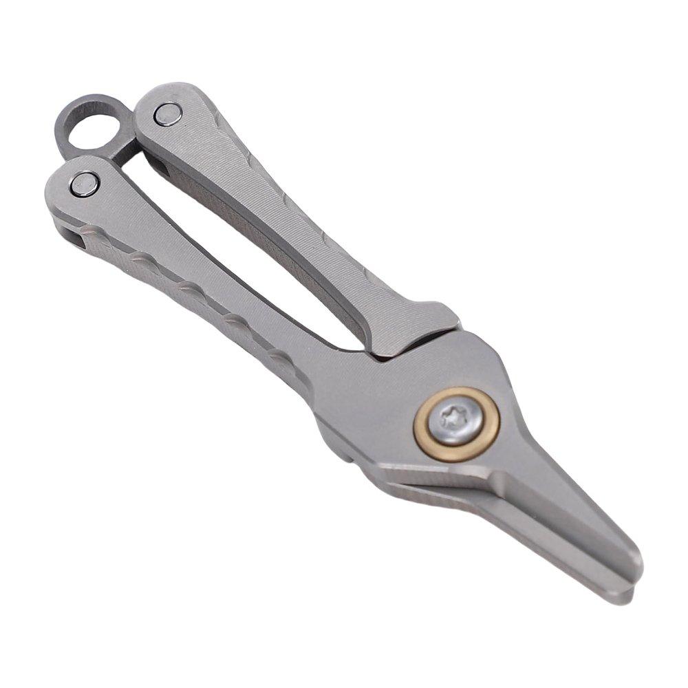 Odorkle Titanium Alloy Nose Hair Trimmer Scissors with Keychain