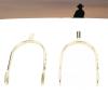 TOPINCN Narrow Chrome-Plated Brass and Zinc Alloy Spurs for Women and Beginners (Gold) view 1