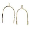 TOPINCN Narrow Chrome-Plated Brass and Zinc Alloy Spurs for Women and Beginners (Gold) view 3