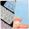 DECOMELODY 30 Sheets Double-Sided Nail Adhesive Tabs for Artificial Nails, Yellow/Pink/Blue view 4