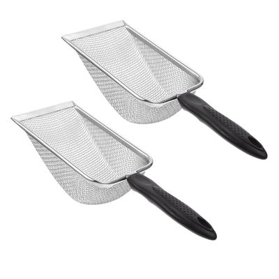 JOINPAYA 2-Piece Stainless Steel Reptile Scoop Set for Terrarium Cleaning