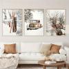 TROYSINC 3-Piece Premium Poster Set, Winter Scene with Car and Pine Cones, Canvas Prints, Unframed (16 x 20 in) view 1