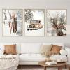 TROYSINC 3-Piece Premium Poster Set, Winter Scene with Car and Pine Cones, Canvas Prints, Unframed (16 x 20 in) view 3