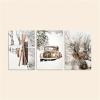 TROYSINC 3-Piece Premium Poster Set, Winter Scene with Car and Pine Cones, Canvas Prints, Unframed (16 x 20 in) view 4