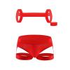 Generic Men's Latex String Bodysuit, Bikini, G-String, Thong, Jockstrap, Crop Top and Briefs Set view 3