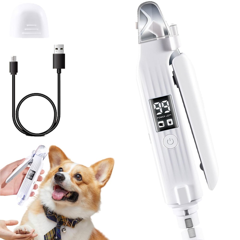 Pettrim 2-in-1 LED Cat and Dog Nail Clipper & Grinder