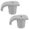 Healvian 2-Piece Walker Ski Glides, Lightweight and Durable view 1