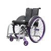 CFMAIF Lightweight Folding Wheelchair, Portable Travel Transport Wheelchair, Self-Propelled, 11.8 kg, Aluminum, Purple, 36 cm/14.1 in Seat view 1