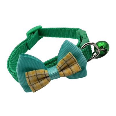 KIXZSAZ Pet Collar with Bowknot and Bell, Pink