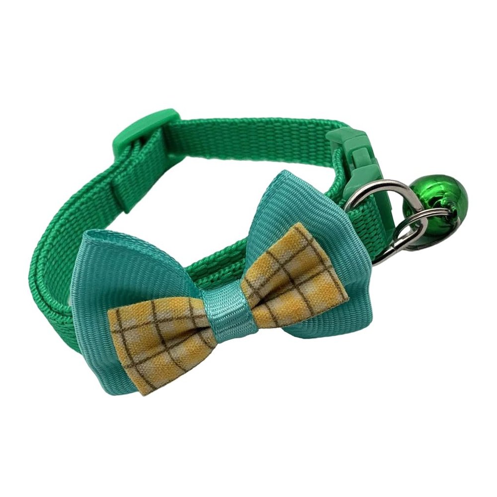 KIXZSAZ Pet Collar with Bowknot and Bell, Pink