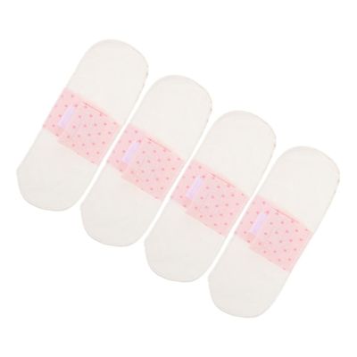 Mikinona Washable Cotton Panty Liners, Reusable Menstrual Pads, 4-Pack