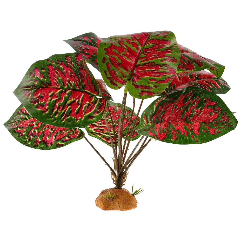 SEWACC Artificial Reptile Plant with Heavy Base, Realistic Terrarium Decor