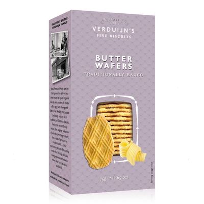 VERDUIJN'S Butter Wafers, Dutch Snack, 75 g + FeinWert E-Book