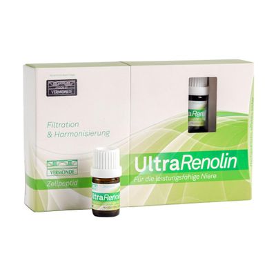 UltraRenolin Drinking Ampoules for Kidney Function & Detox, 8 x 5 mL