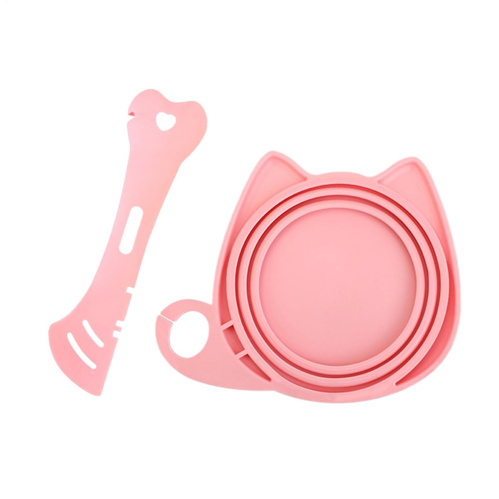 Gacqpli Pet Food Can Lid with Spoon