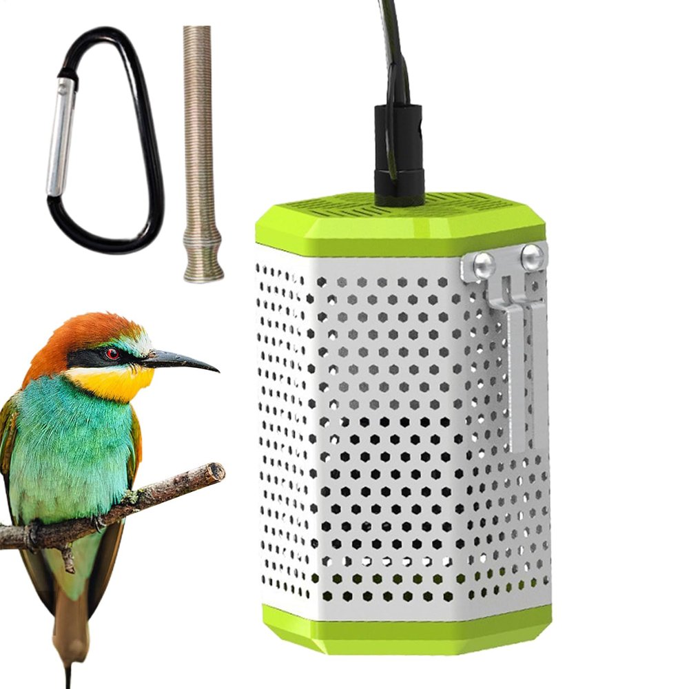 Heat Lamp Cage, Heavy-Duty Burn-Resistant Wire Guard with Secure Spring Clamp
