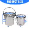 3L/5L Stainless Steel Milk Bucket for Cows, Goats & Horses view 3