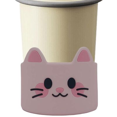 Silicone Coffee Cup Sleeves with Cute Animals