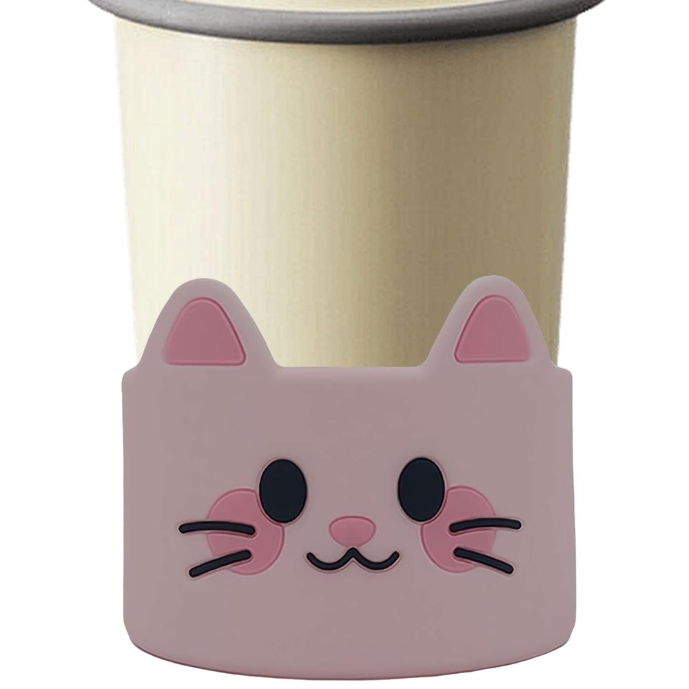 Silicone Coffee Cup Sleeves with Cute Animals