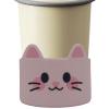 Silicone Coffee Cup Sleeves with Cute Animals view 1