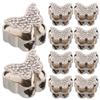 VILLCASE 20-Piece Metal Cord Locks, Toggle Cord Stoppers and End Clips for Shoelaces, Down Jackets and Coats view 1