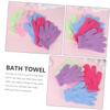 10 Nylon Body Cleansing Gloves for Shower and Back view 3