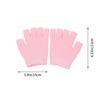 TEHAUX 1 Pair Moisturizing Gel Finger Gloves for Overnight Care, Pink view 2