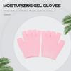 TEHAUX 1 Pair Moisturizing Gel Finger Gloves for Overnight Care, Pink view 4