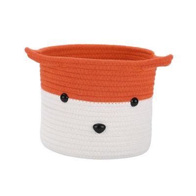 CORHAD Cotton Storage Basket with Fox Motif