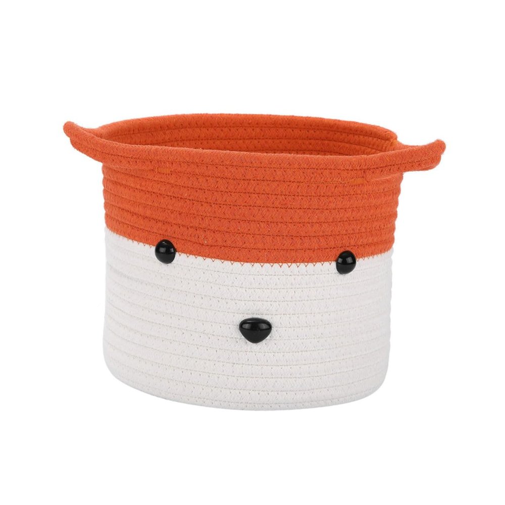 CORHAD Cotton Storage Basket with Fox Motif