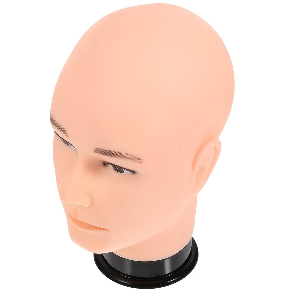 VILLCASE 56 cm PVC Male Mannequin Head Wig and Hat Stand