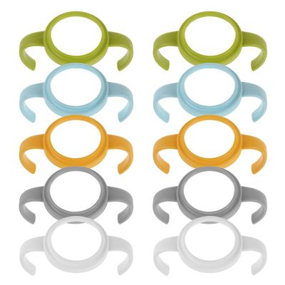 minkissy 10-Piece Plastic Handles for Baby Bottles, Replacement Handle Covers Compatible with Glass Bottles and Sippy Cups