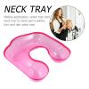 GOOHOCHY Pink Plastic Perm Bowl with Neck Support view 3