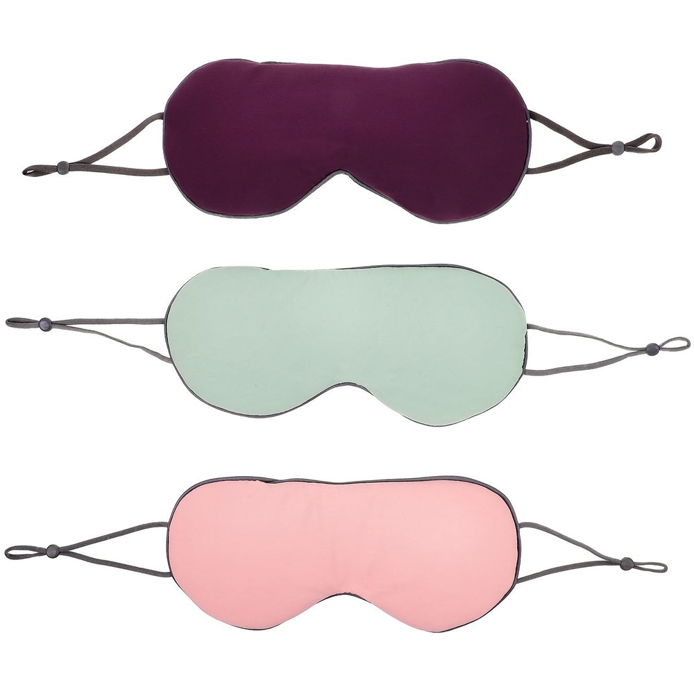 Baluue Polyester Sleep Masks, 3-Pack, with Adjustable Strap