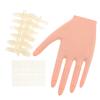 LIFKOME Plastic Manicure Practice Hand with Removable Nail Tips view 1