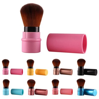 Retractable Makeup Brush for Blush, Foundation, and Face Powder