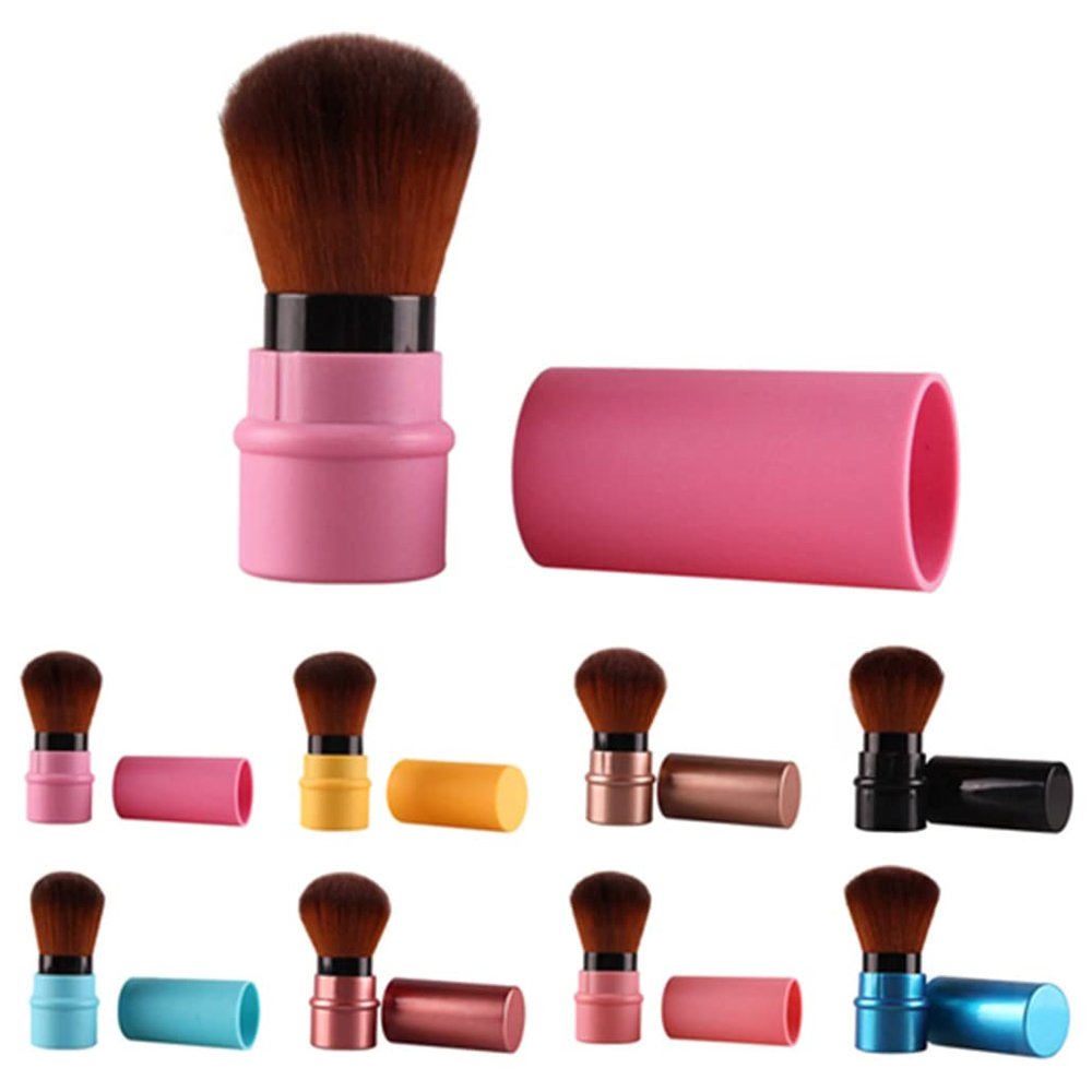 Retractable Makeup Brush for Blush, Foundation, and Face Powder