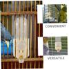 Mobestech 2-Piece Water Dispenser Set for Birds and Small Animals, Rutin Bird Waterer with Feeding Trough, for Pigeons, Parrots and Quails view 3