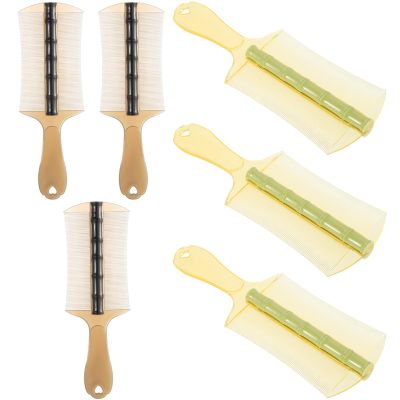 Lice Comb with Handle, 6-Piece Plastic, Double-Sided, Fine-Toothed
