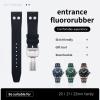 20 mm Natural Fluororubber Strap with Rivet for Portugieser Watches view 4